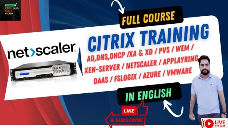 Citrix NetScaler Course