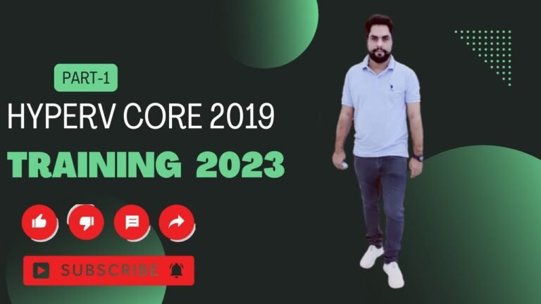 HYPERV Core Server Training